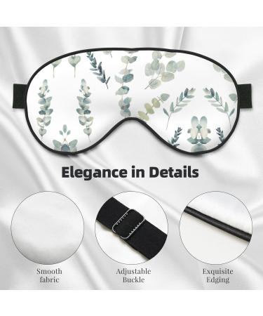Soft Eucalyptus Leaves Sleep Eye Mask - Breathable Travel Eye Patch for Relaxation | Shop Now - Buy Online on GoSupps.com