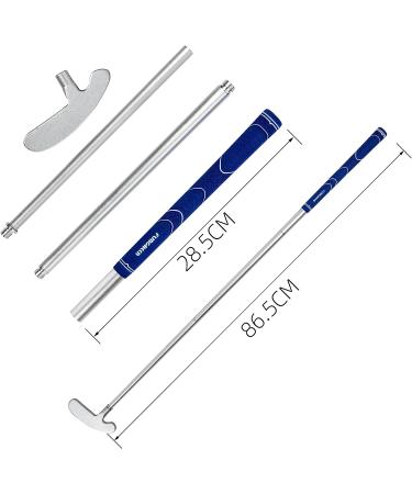 FUNGREEN 2PCS/Pack Two-Way Golf Putter for Right or Left-Handed Golfers - Foldable Alloy Rod Head, 34 Length, Red and Blue - Buy Online on GoSupps.com