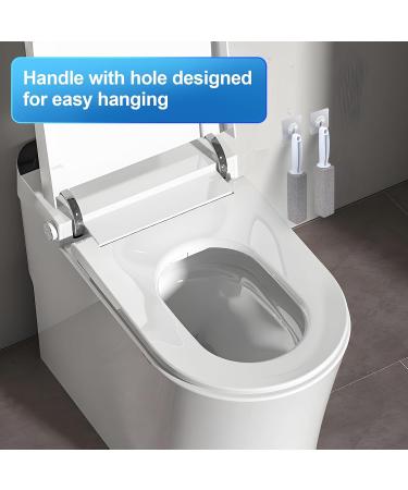 Toilet Pumice Stone with Handle - Pumice Toilet Cleaning Brush Toilet Bowl Clean Brush with Handle Powerfully Cleans Away Limescale Stain Hard Water Rings Calcium Buildup Iron Lvtfco - Buy Online on GoSupps.com