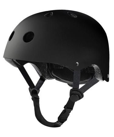 Tourdarson Skateboard Helmet Multi-Sport Scooter Roller Skate Inline Skating Rollerblading for Youth & Adults Black Large