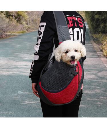 Hands-Free Small Dog Carrier - Travel Pet Bag for Cats & Rabbits Under 2.5kg | Comfortable Cross-Body Carrier for Subway & Outdoors - Buy Online on GoSupps.com
