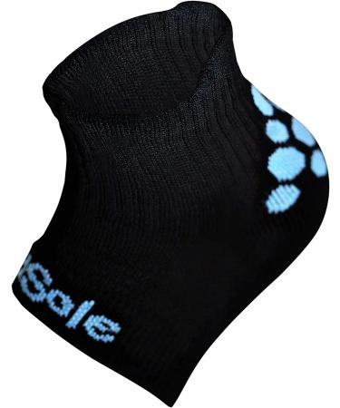 KidSole RX Gel Sports Sock for Kids with Heel Sensitivity | Severs Disease & Plantar Fasciitis Relief | Teen Size 7.5-9, Black - Buy Online on GoSupps.com