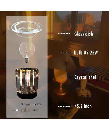 Dabuda Wax Warmer - Black Candle & Essential Oil Warmer | Incense Wax Melt Night Light for Home & Spa - Buy Online on GoSupps.com