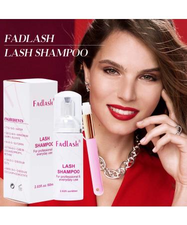 FADLASH Lash Shampoo 60ml - Professional Grade Eyelash Extension Cleanser for Gentle Foaming Cleanse - Ideal for Sensitive Skin - Salon & Self Use - Buy Online on GoSupps.com
