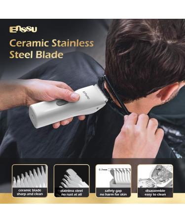 ENSSU Waterproof Hair Clippers & Ball Trimmer | Cordless Rechargeable Hair Cutting Kit for Men Kids & Adults - International Shipping Available - Buy Online on GoSupps.com
