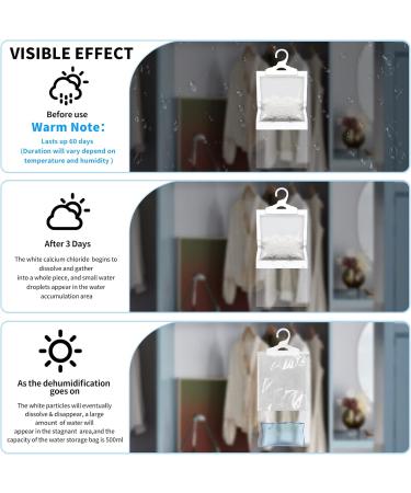 ZSZMFH 12 Pack Moisture Absorber Hanging Bags - Fragrance-Free Closet Dehumidifiers 220g Each - Perfect for Humidity Control - Buy Online on GoSupps.com