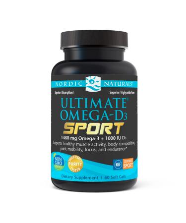 Nordic Naturals Ultimate Omega-D3 Sport 1000 mg 60 Soft Gels