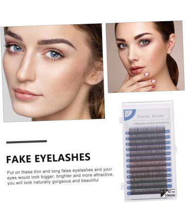 Mikinona 1 Box Eyelashes Pre Glued Lashes Faux Lashes Thick Eye Lash 3d Volume Lashes Soft Thick Lashes Wispy Lashes Natural Fake Lashes Women False Eyelash Fiber Miss Manual Adhesive - Buy Online on GoSupps.com