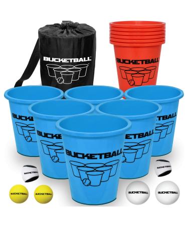 Bucket Ball | Beach Edition | Ultimate Beach Pool Yard Camping Tailgate BBQ Backyard Lawn Water Wedding Events Indoor Outdoor Game Best Gift Toy for Boys Girls Teens Adults Family Combo Pack