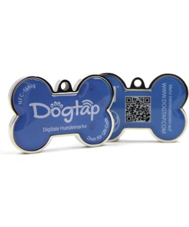 DogTap Solid Digital Dog Tag - NFC & QR Code Waterproof PVC & Metal 41.6 x 28.5 mm - International Shipping - Buy Online on GoSupps.com
