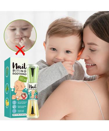 Buerfu Stop Nail Biting Polish | 10ml Anti-Biting Nail Polish Liquid Mild and Safe Nail Care Tool for Kids Adults Newborns and Teens - Buy Online on GoSupps.com