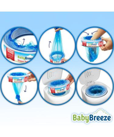 BabyBreeze Diaper Pail Refill Bags for Playtex Diaper Genie - 1400 Count (5-Pack) - Buy Online on GoSupps.com