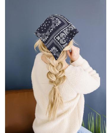 Buy Awaytr Elastic Flower Pattern Hair Bands - Chiffon Headscarves & Clips (3 Pack Cashew) | International Shipping Available - Buy Online on GoSupps.com