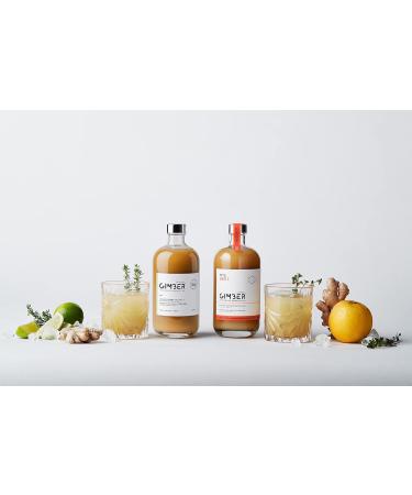 Gimber Brut N 2 - Organic Ginger Drink 700ml | Less Sugar New Recipe with Yuzu & Lemon | Novel-free Concentrate | International Shipping Available - Buy Online on GoSupps.com