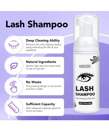 Eyelash Shampoo for Extensions | 150ml Cleaner with USB Fan & Brushes | Salon Quality Eyelash Extension Kit - Buy Online on GoSupps.com