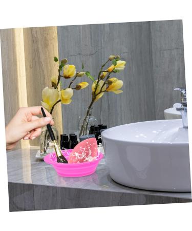MAGICLULU Cleaning Pad Makeup Egg Brush Cleansing Pad Makeup Tools Silicon Brush Cleaner Silicone Cleaning Brush Makeup Scrubber Bowl Washers Cleaning Box Makeup Brush Silica Gel 14.5x11cm Rosy - Buy Online on GoSupps.com