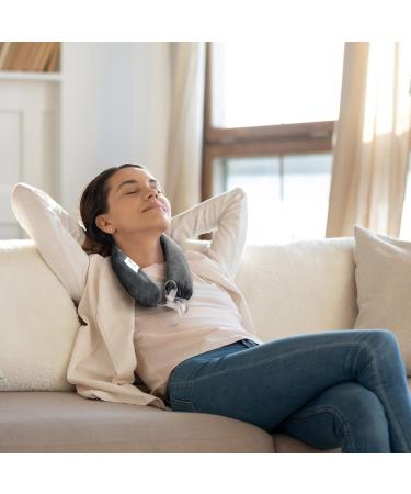 Kufl Long Rubber Hot Water Bottle with Grey Cover for Neck Shoulder & Stomach Relief - International Shipping Available - Buy Online on GoSupps.com