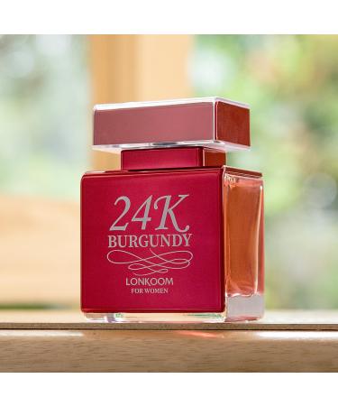 24K PRO Burgundy/Nude Rose Eau de Parfum 100ml Long-lasting Fragrance for Women (red) - Buy Online on GoSupps.com
