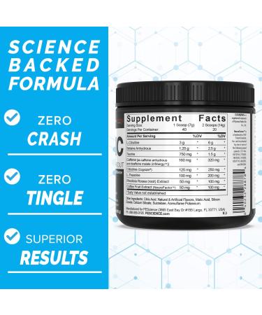 PEScience Prolific Pre Workout Powder Sour Green Apple 40 Scoops - Energy & Nitric Oxide Supplement - Buy Online on GoSupps.com