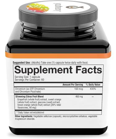 Youtheory Citrus Fruit Advanced with Chromium 60 Count - Boost Energy and Metabolism - Buy Online on GoSupps.com