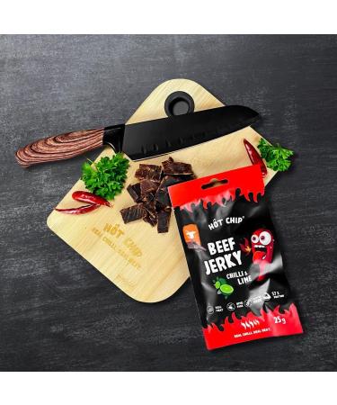  HOT CHIP HOT CHIP JERKY CHILLI AND LIME 25g - Buy Online on GoSupps.com