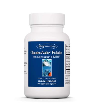 Allergy Research Group QuatreActiv Folate 4th Generation 5-MTHF 90 Vegetarian Capsules
