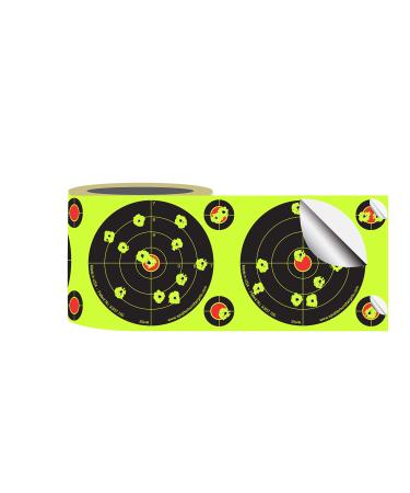 Splatterburst Targets - Roll of (200) 4 Inch Stick & Splatter Self Adhesive Shooting Target Stickers - Gun - Rifle - Pistol - Airsoft - BB Gun - Pellet Gun - Air Rifle - Made in USA