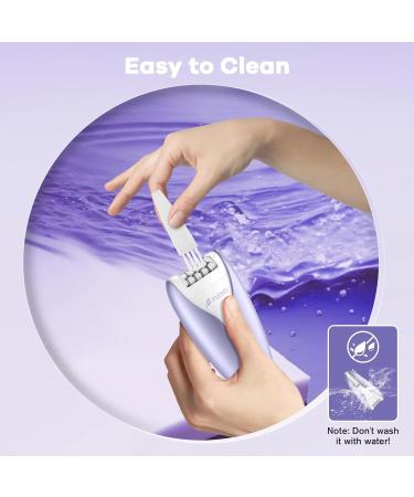 Women's Facial Epilator | 2-Speed Hair Remover with LED Light | Wet & Dry | Whitepz-01 - Buy Online on GoSupps.com