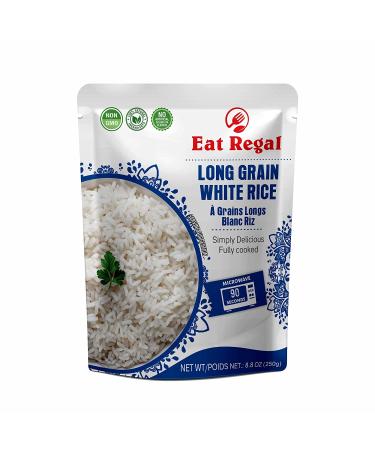 Regal Long-Grain White Rice in Hood & Tray - Ready to Eat in 90 Seconds - Microwavable Nutritious & Delicious - 8.8 Ounce (Pack of 8) - Buy Online on GoSupps.com