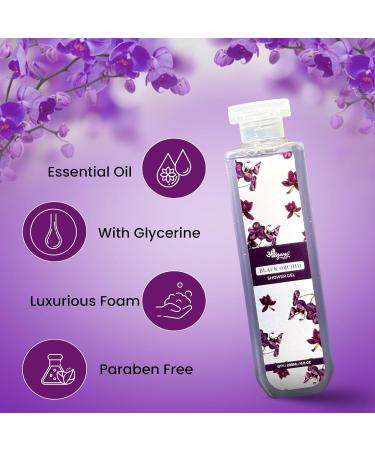 ANSHGANIC Body Wash Shower Gel 200 Ml Black Orchid Body Wash for Women & Men with Conditioners for Young Radiant Glow Suitable for All MEN&WOMEN - Buy Online on GoSupps.com