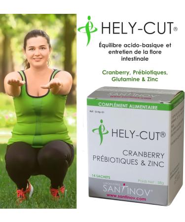 SANTINOV HELY CUT Hely Cut for 14 Days - 1 Box - Strengthening Intestinal and Urinary Flora - Dietary Supplement Powder with Cranberry Prebotics Zinc and Glutamine - Buy Online on GoSupps.com