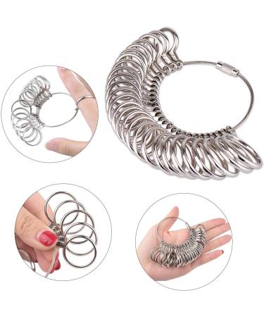 Ring Sizer Set - Stainless Steel Ring Sizers & Aluminum Ring Mandrel - 27 Pcs Metal Ring Gauges (Size 1-13) - Finger Sizer Tool for Accurate Measurement - Buy Online on GoSupps.com