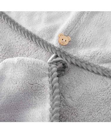 Buy Iyou Twist Hair Dry Towels - Gray Microfiber Fast-Dry Hair Turban Wrap (Pack of 2) for Women & Girls | Absorbent Bathroom & Salon Hair Towel - Buy Online on GoSupps.com