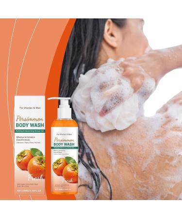  Yoelau Persimmon Body Wash for Odor Control - Natural Deodorizing Shower Gel with Persimmon Extract and Aloe Vera - Long-Lasting Moisturizing and Cleansing Shower Gel (2) - Buy Online on GoSupps.com