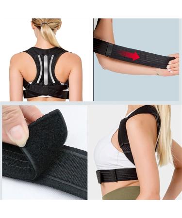Back Posture Corrector For Men And Women Full Back Brace And Neck Support Belt With Adjustable Straps Spinal Support For Back Shoulder Lumbar Corrector (Size : M) - Buy Online on GoSupps.com