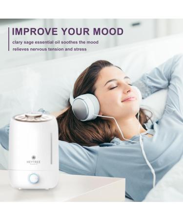 100ml HEYTREE Clary Sage Essential Oil - 100% Pure Natural for Aromatherapy & Hair Repair - Buy Online on GoSupps.com