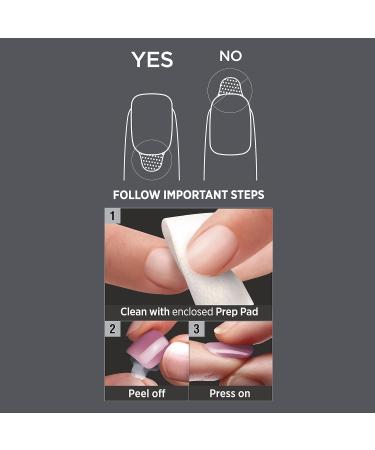 KISS imPRESS No Glue Mani Press On Nails - All Black Coffin Shape Medium Size 30 Nails & Accessories - Buy Online on GoSupps.com