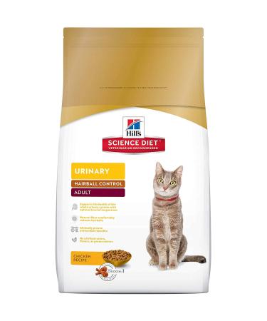 Hill's Science Diet Adult Urinary & Hairball Control Cat Food Chicken Recipe Dry Cat Food 3.5 lb Bag Adult | Chicken 1.59 kg (Pack of 1)