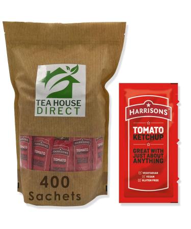 Harrisons Tomato Ketchup Packets | Easy Squeeze Packets for Flavorful Meals | 400 Sachets