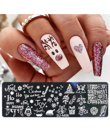 Danlai Christmas Nail Stamping Plates Kit - 6 Snowflake & Tree Designs for Manicure Art | Perfect for Women & Girls - Buy Online on GoSupps.com