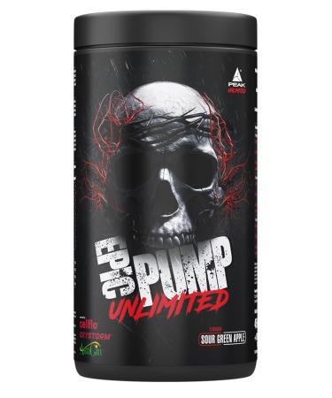 Peak Epic Pump Unlimited-546g Taste Sour Green Apple I 15 Portions I PRE WORKOUT BOOSTER I With Liquid Glycerol I Oxystorm I Cellflo6 I L-Citrullin I L-Arginine