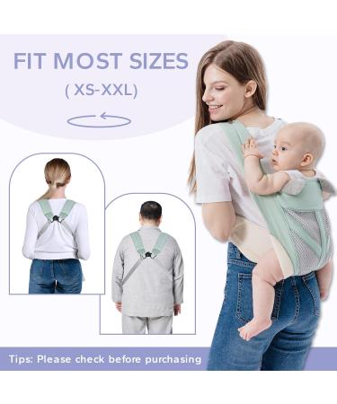 FUNUPUP 4-in-1 Baby Carrier | Portable Newborn to Toddler Sling Carrier | Breathable Mesh | Up to 35lbs | Blue - Buy Online on GoSupps.com