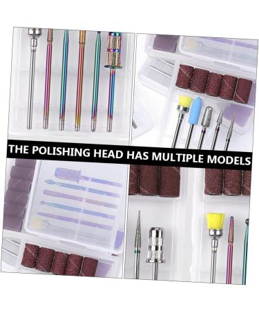 Sosoport 1 Set Nail Polisher Professional Nail Drill Nail Drill Bit Nail Drill Sanding Bands Nail Grinding Head Nail Sand Bands Nail Tools Stainless Steel. Silicone. Quartz. Ceramics 7.1x5.7cm As Shown - Buy Online on GoSupps.com