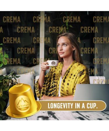 La Natura Lifestyle 120 CREMA aluminum coffee capsules - 100% recyclable - Compatible with Nespresso  - Buy Online on GoSupps.com