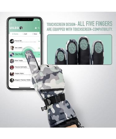 Winter Ski Gloves - Jogoo 3M Thinsulate Snowboard Gloves for Men and Women | Touchscreen, Waterproof & Windproof with Pocket | Large Size - Buy Online on GoSupps.com