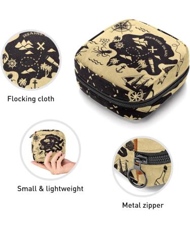 Women's Bonds Storage Pockets - Portable Period Kit Bag with Stillpad Holder for Girls | Pirate Design - Buy Online on GoSupps.com