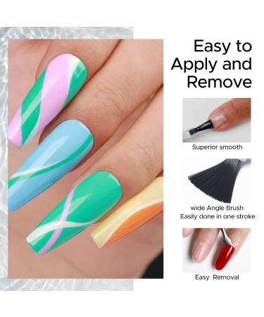 OMILUN No Wipe Top & Base Coat Set - Glossy Shine, Long Lasting Gel Polish for Girls & Women - 0.50 Fl Oz (Pack of 2) - Buy Online on GoSupps.com