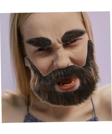 SKISUNO 1 Set Beard Dress up Faux Beard Prop Fake Whiskers Fake Long Beard Christmas Santa Claus Beard Plush - Buy Online on GoSupps.com