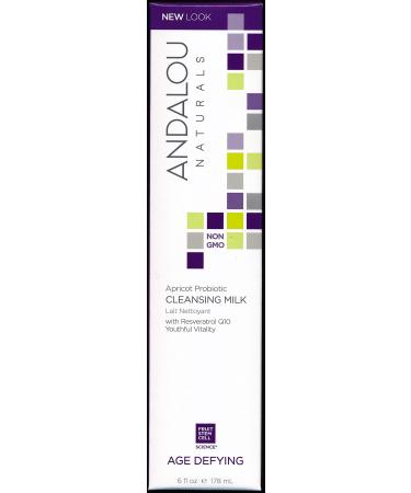 Andalou Naturals Facial Care Apricot Probiotic Cleansing Milk 6 fl. oz. Cleansers - 2pc