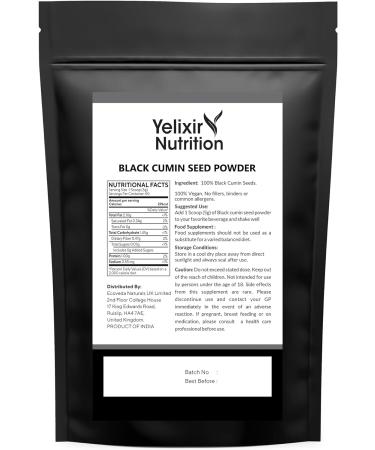 Yelixir Nutrition Black Cumin Seeds 250 grams - Buy Online on GoSupps.com
